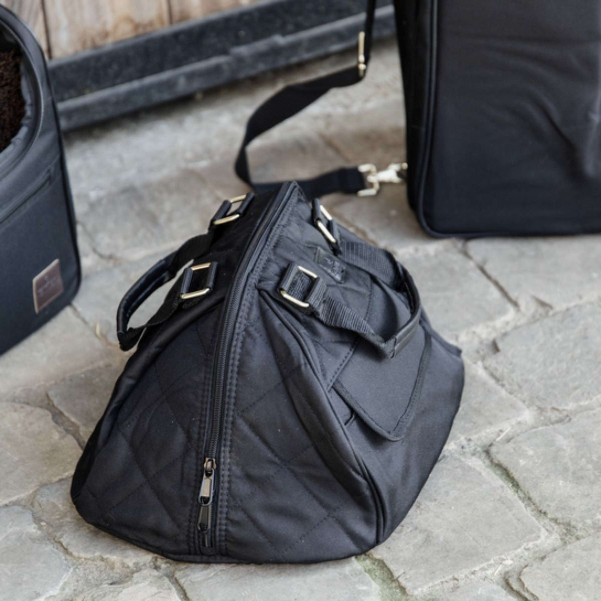 Kentucky Horsewear Borsa per Casco Nero
