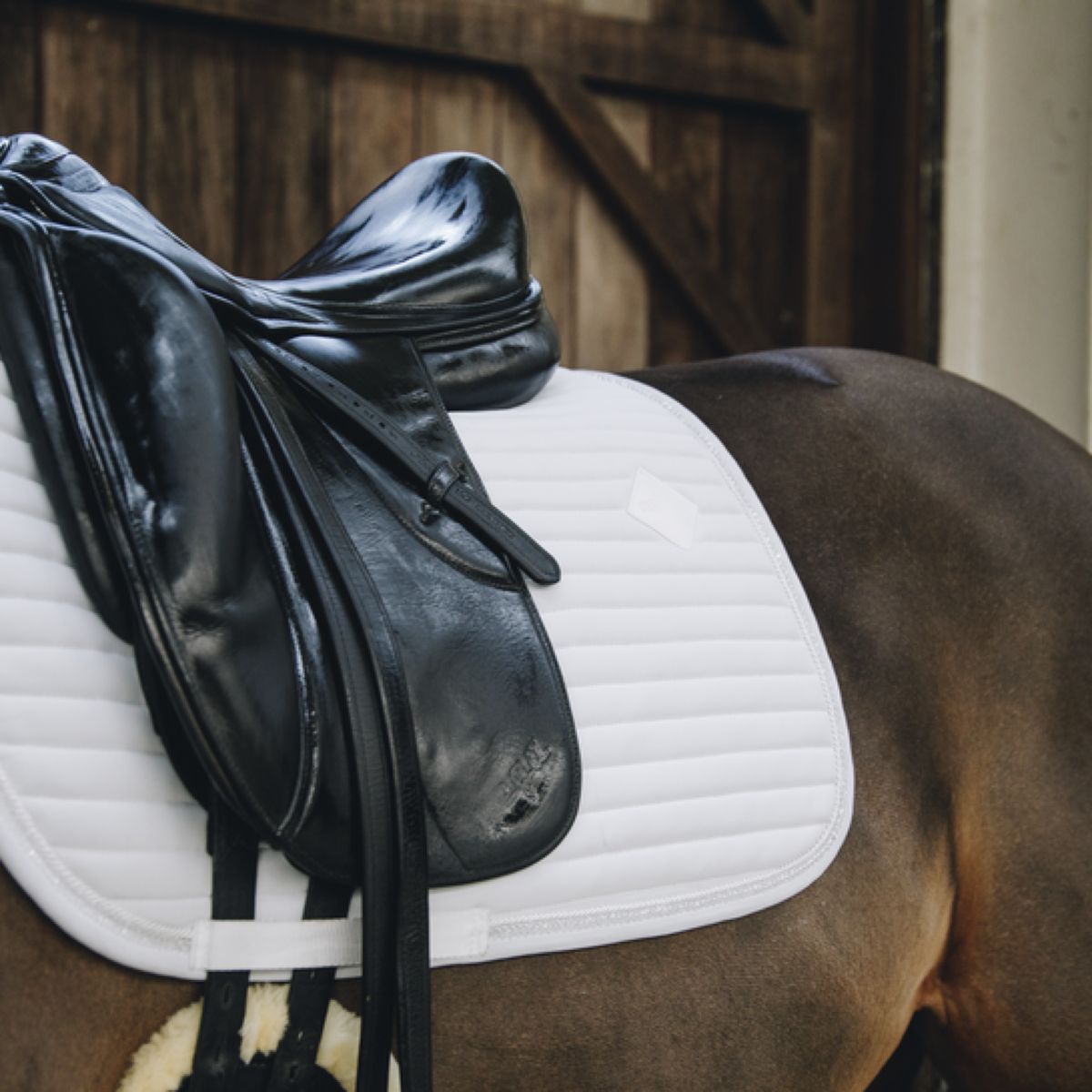 Kentucky Horsewear Sottosella da Dressage Pearls Bianco