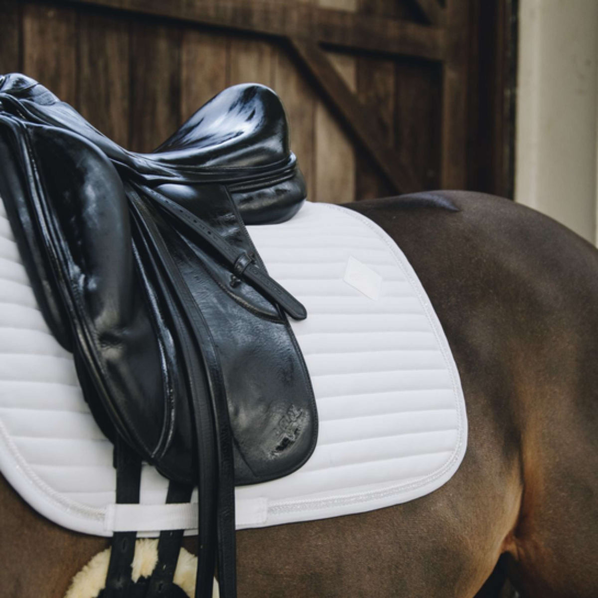 Kentucky Horsewear Sottosella da Dressage Pearls Bianco