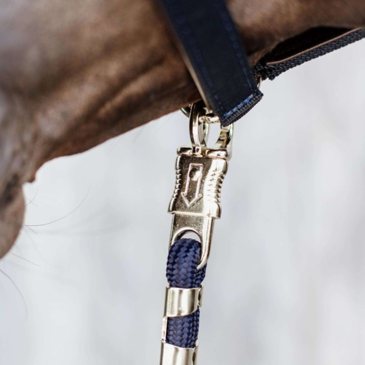 Kentucky Horsewear Corda per cavezza Gancio di sicurezza Navy