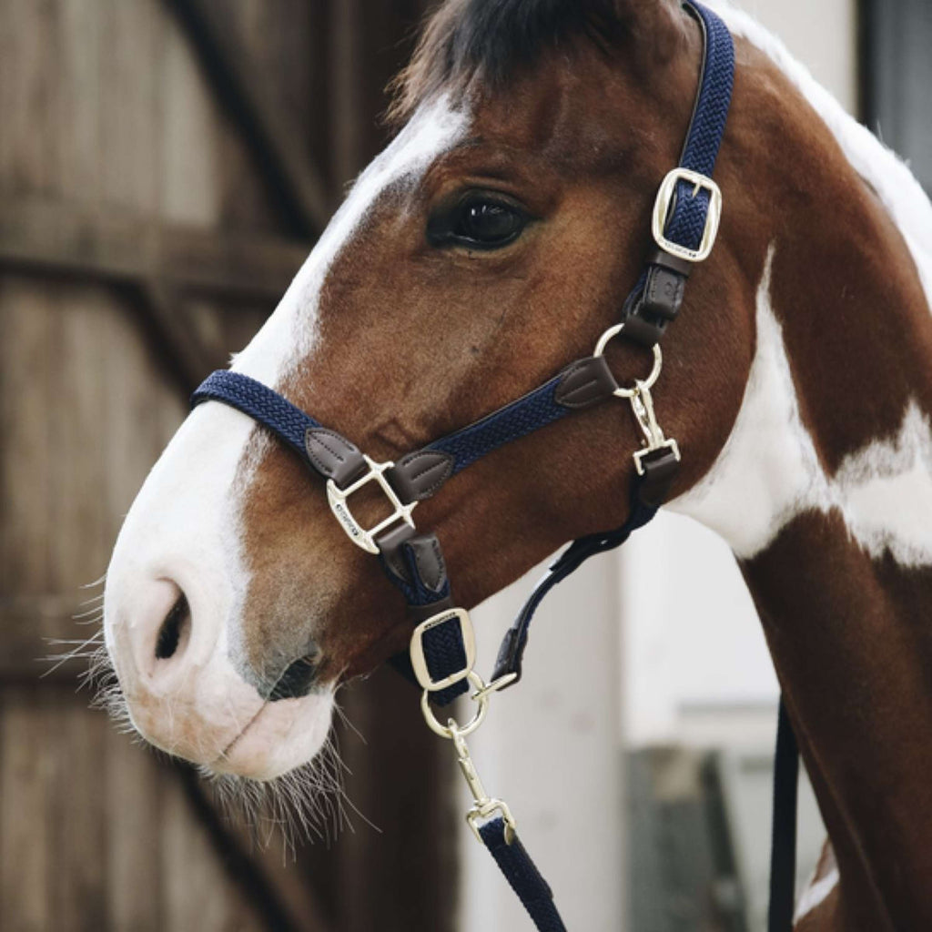 Kentucky Horsewear Cavezza Nylon intrecciato Navy