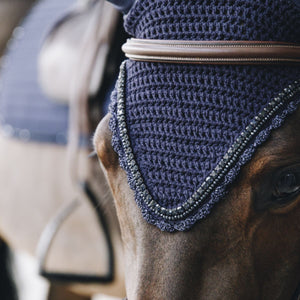 Kentucky Horsewear Copriorecchie Long Stone & Pearl Soundless Dark Navy