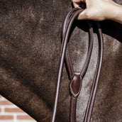 Kentucky Horsewear Corda di Presentazione Leather Chain Marrone