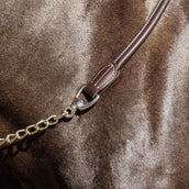 Kentucky Horsewear Corda di Presentazione Leather Chain Marrone