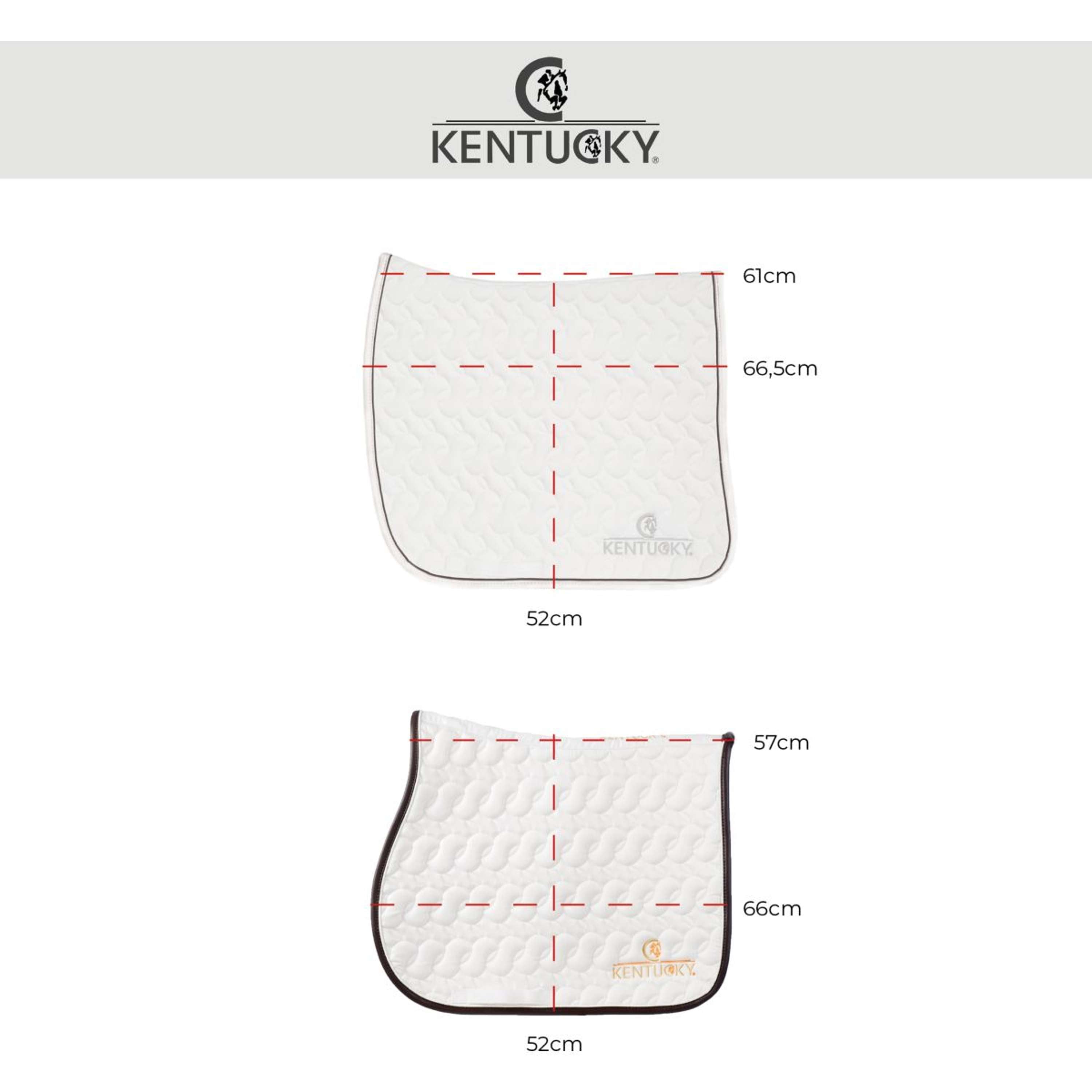 Kentucky Horsewear Sottosella da Dressage Pearls Marrone