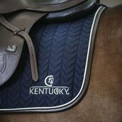 Kentucky Horsewear Sottosella a molla Fishbone Pelle Navy