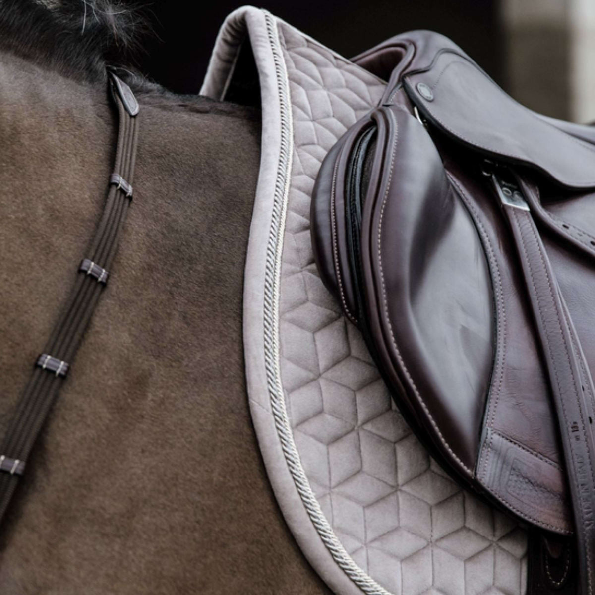 Kentucky Horsewear Sottosella Basic Velvet Springen Beige