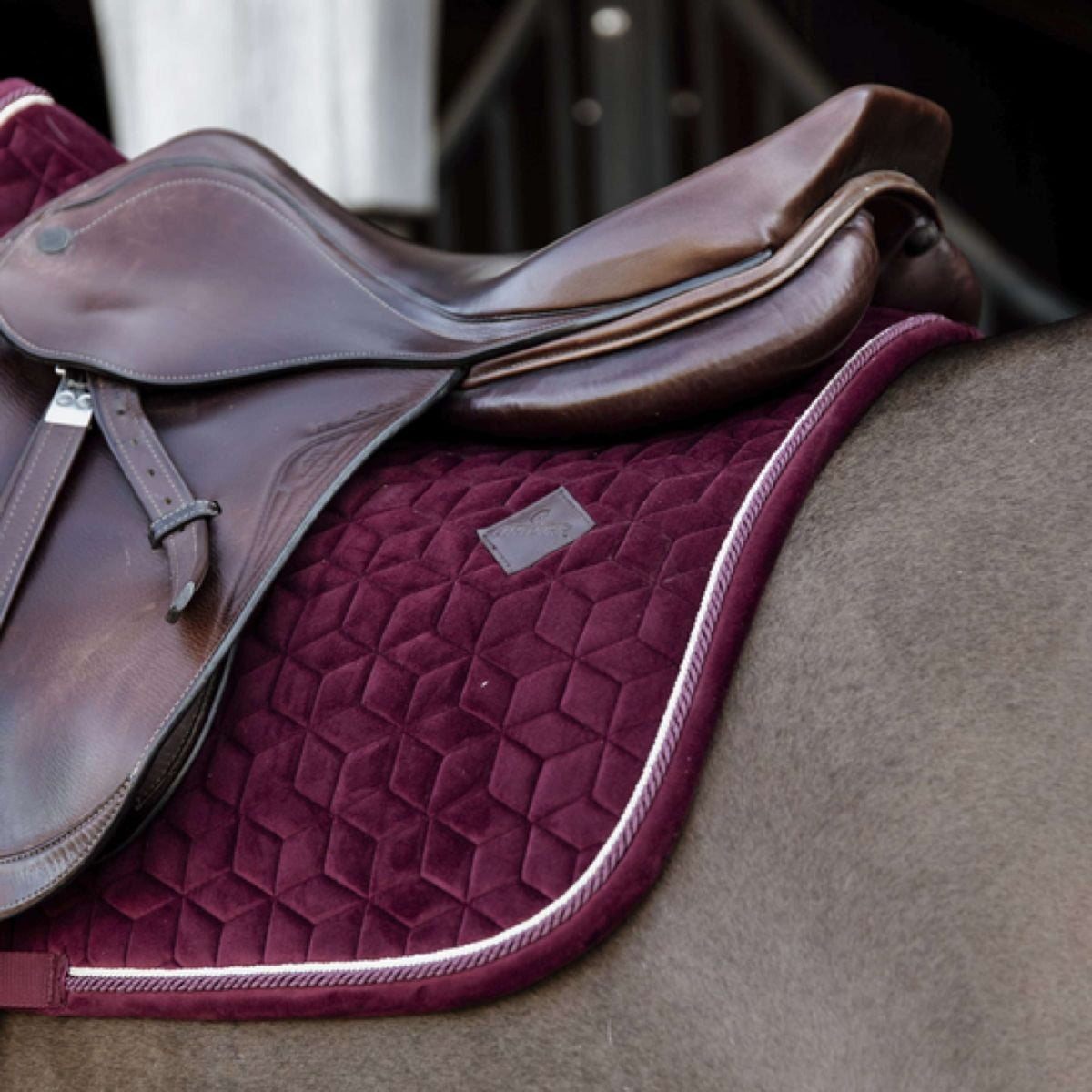 Kentucky Horsewear Sottosella Velvet Springen Bordeaux