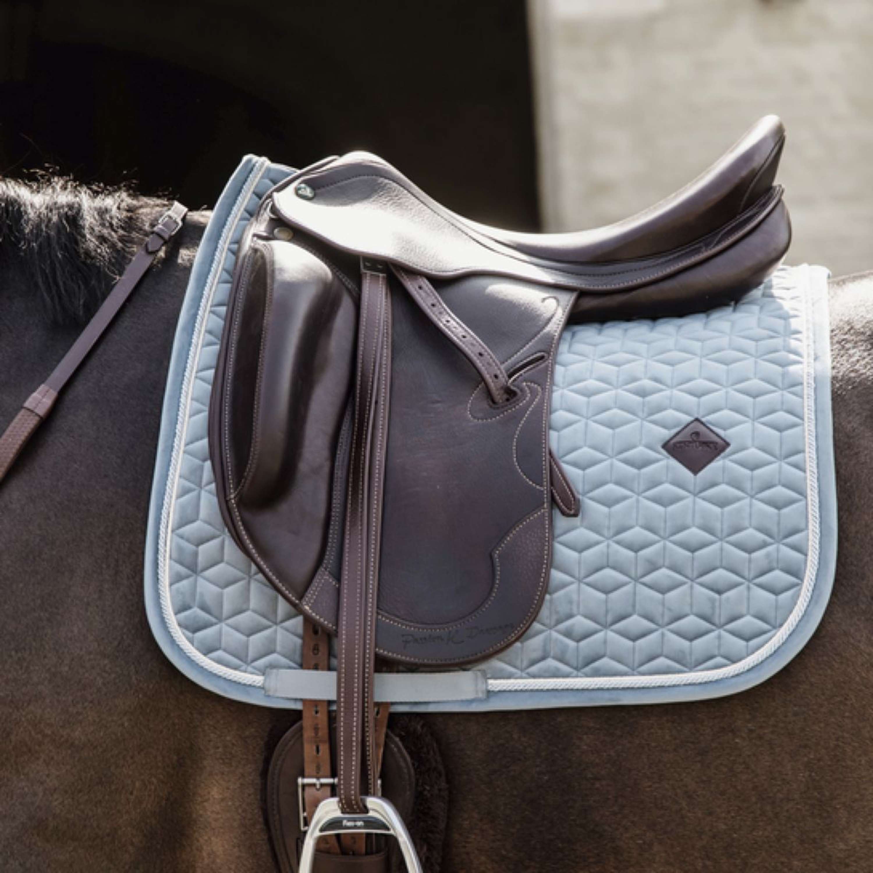 Kentucky Horsewear Sottosella Velvet Azzurro