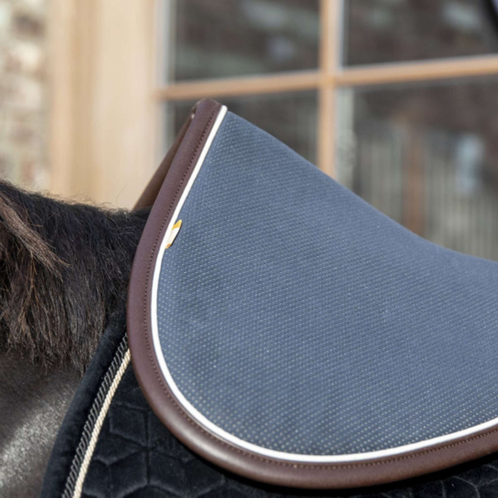 Kentucky Horsewear Sottosella Halfpad Assorbimento anatomico Navy/White/Brown