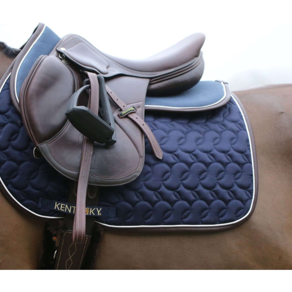 Kentucky Horsewear Sottosella Halfpad Assorbimento anatomico Navy/White/Brown