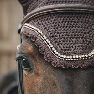 Kentucky Horsewear Copriorecchie Wellington Stone & Pearl Soundless Marrone