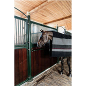 Kentucky Horsewear Coperta in Pile Heavy Square Stripes Nero/Grigio