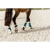 Kentucky Horsewear Stinchiere Bamboo Elastic Vegan Sheepskin Smeraldo
