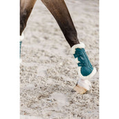 Kentucky Horsewear Stinchiere Bamboo Elastic Vegan Sheepskin Smeraldo