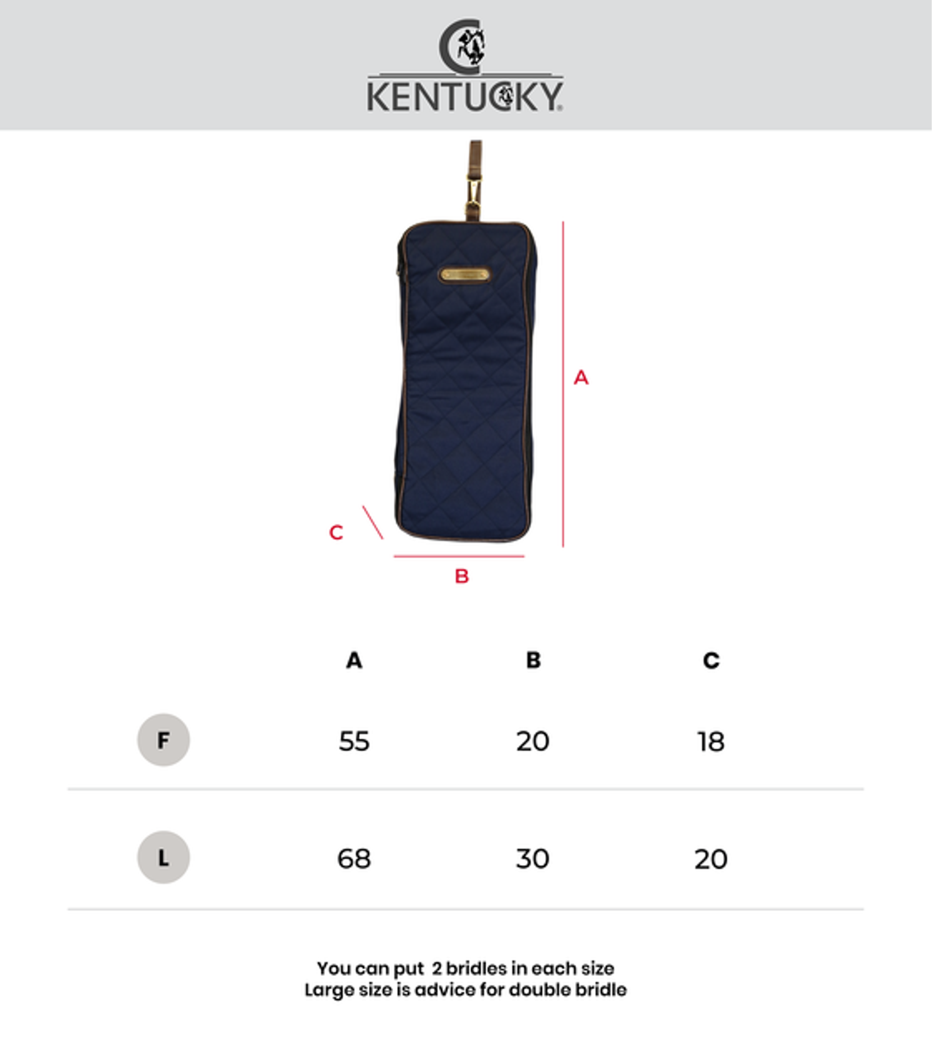 Kentucky Horsewear Borsa per testiera Nero