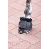 Covalliero Stivaletti a Campana Rubber met Fleecerand Nero