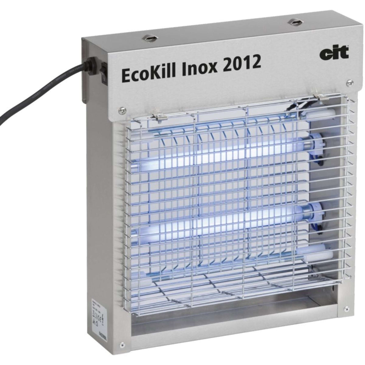 Kerbl Insetticida elettrico Ecokill Inox 2012, 2x6w