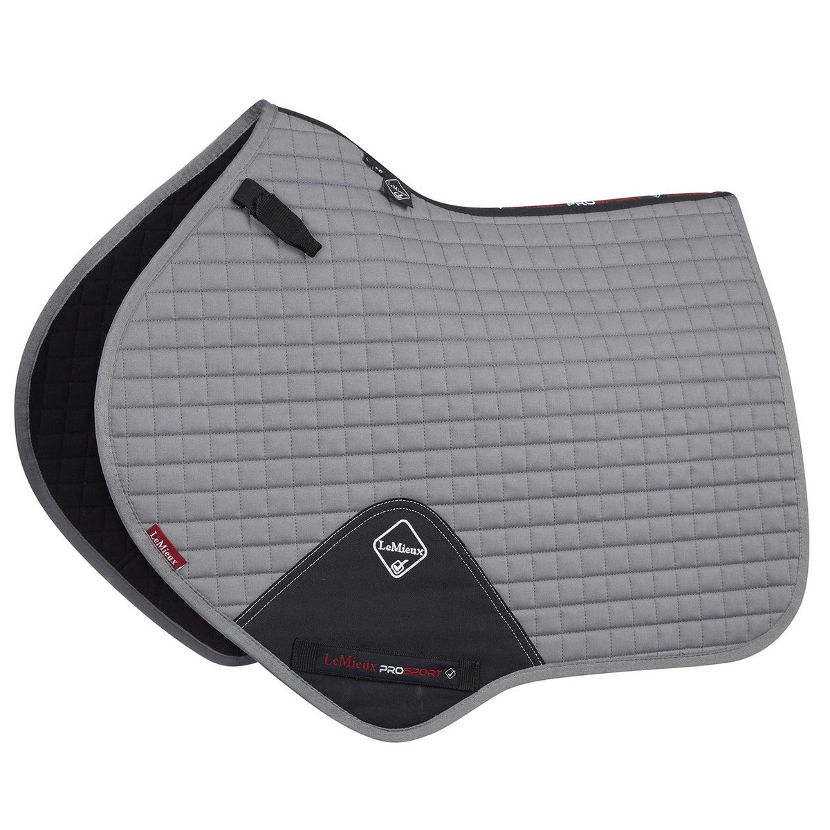 LeMieux Coperta da Sella da Salto ProSport Plain Grigio