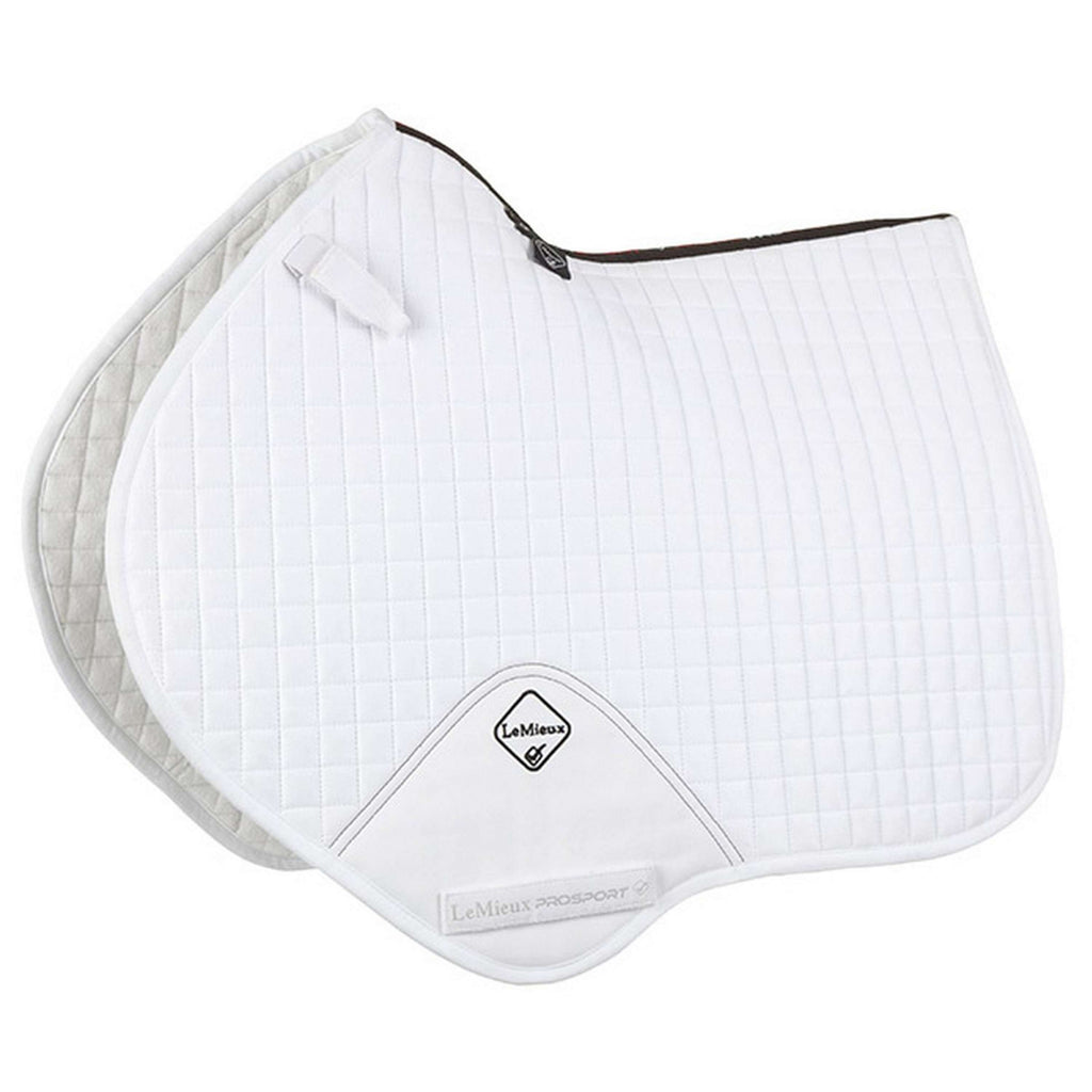 LeMieux Coperta da Sella da Salto ProSport Plain Bianco