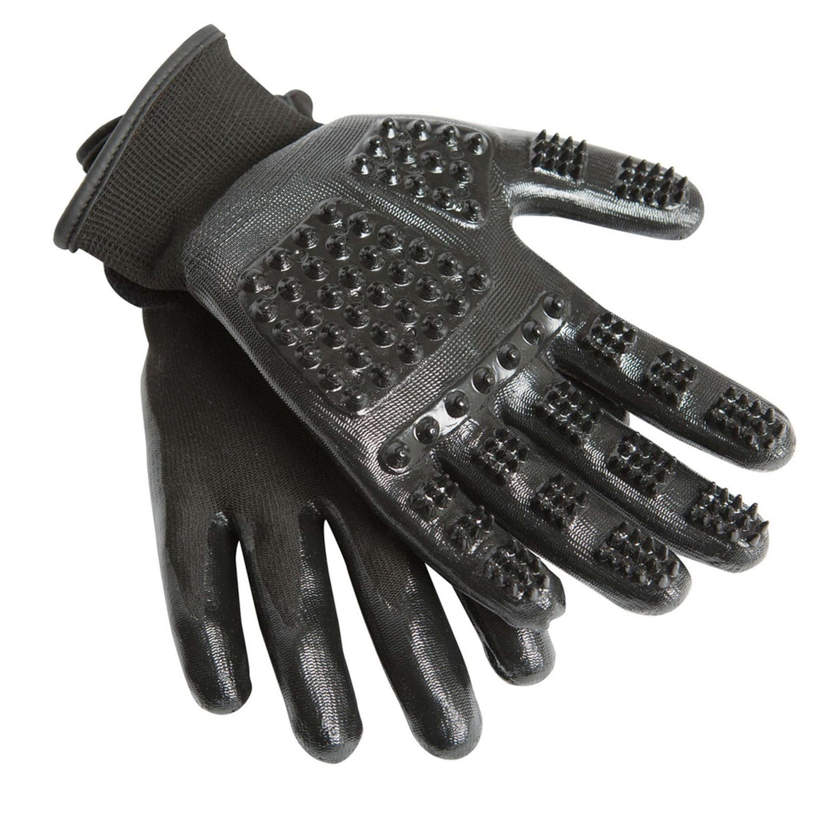 LeMieux Guanto da Strigliatura Hands On Nero/Nero