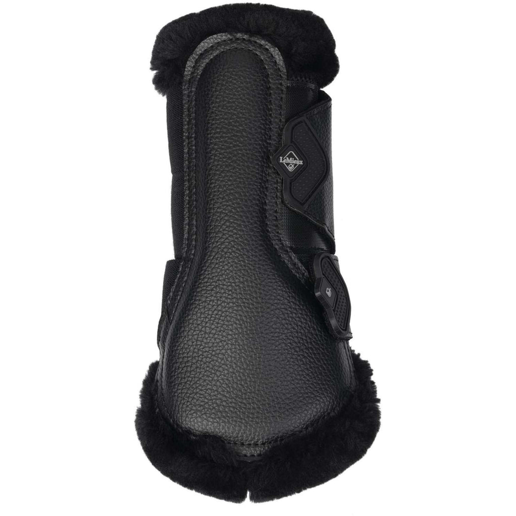 LeMieux Stivali da spazzolatura Fleece Edge Mesh Nero