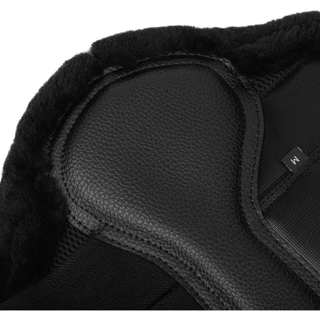 LeMieux Stivali da spazzolatura Fleece Edge Mesh Nero