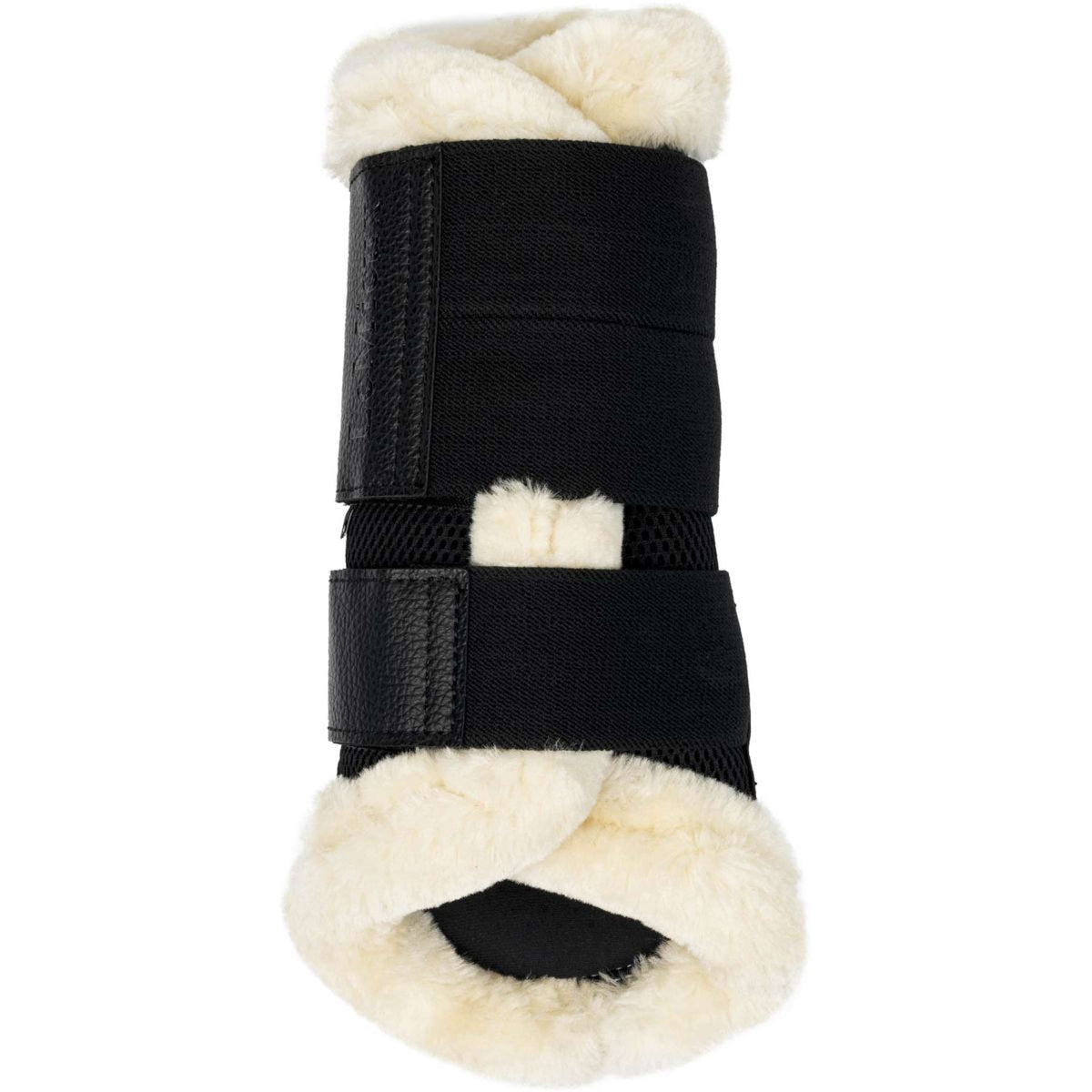 LeMieux Stivali da spazzolatura Fleece Edge Mesh Nero/Naturale