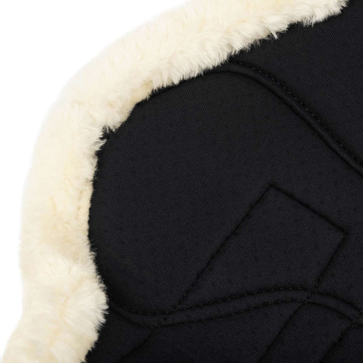 LeMieux Stivali da spazzolatura Fleece Edge Mesh Nero/Naturale