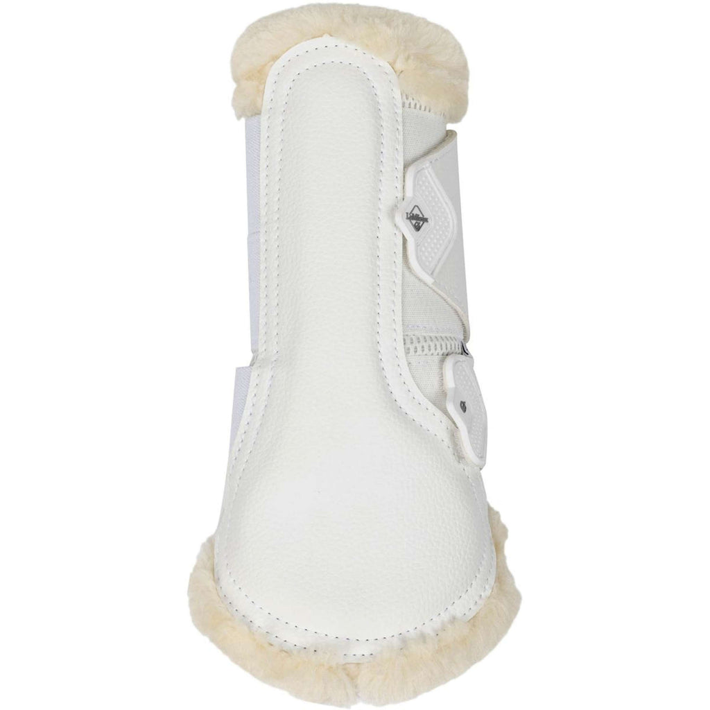 LeMieux Stivali da spazzolatura Fleece Edge Mesh Bianco/Naturale