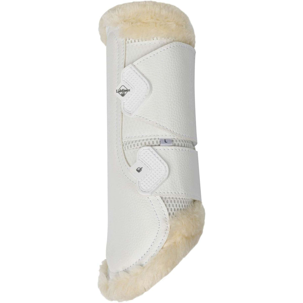 LeMieux Stivali da spazzolatura Fleece Edge Mesh Bianco/Naturale