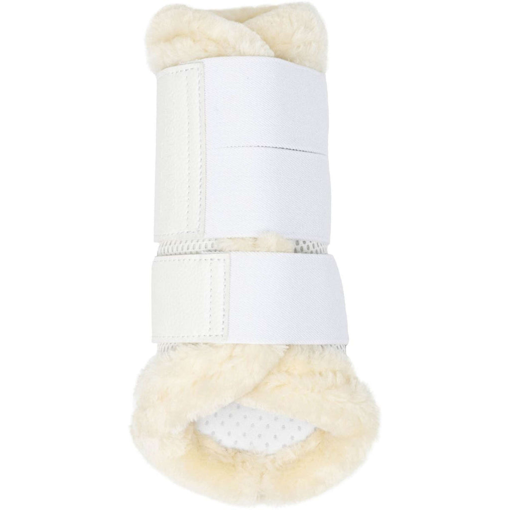 LeMieux Stivali da spazzolatura Fleece Edge Mesh Bianco/Naturale