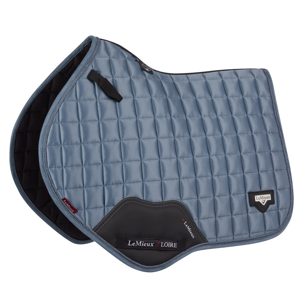 LeMieux Coperta da Sella da Salto Loire Classic Quadrato CC satinato Ice Blue