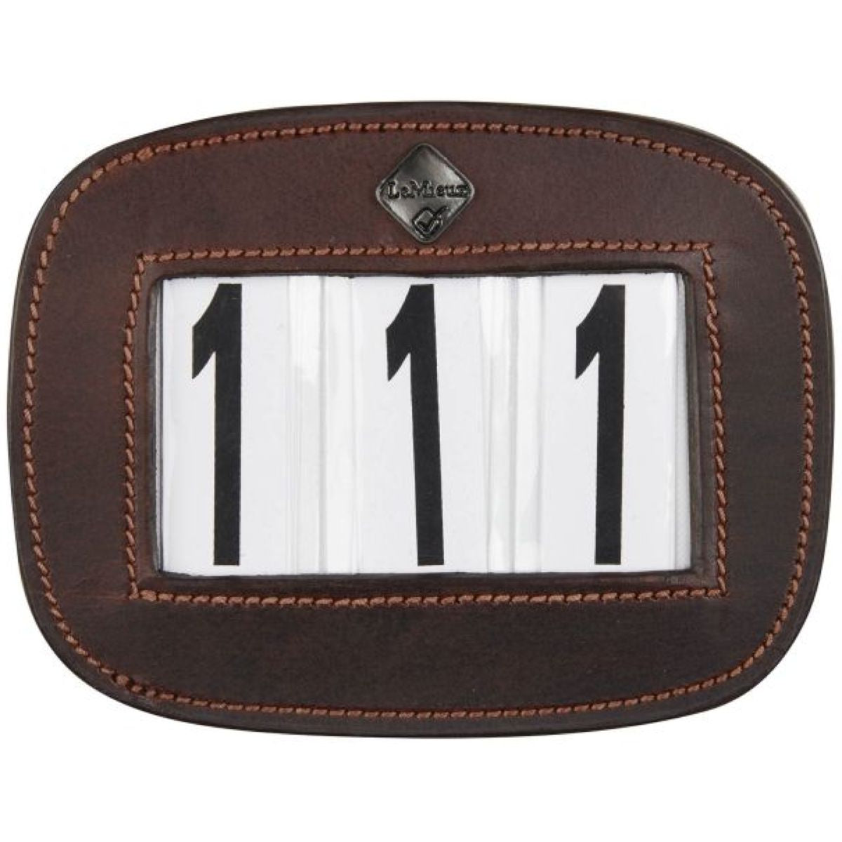 LeMieux Numeri di Gara Saddle Pad Marrone
