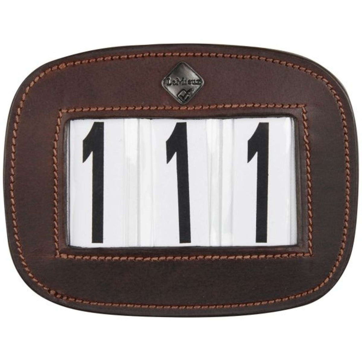 LeMieux Numeri di Gara Saddle Pad Marrone