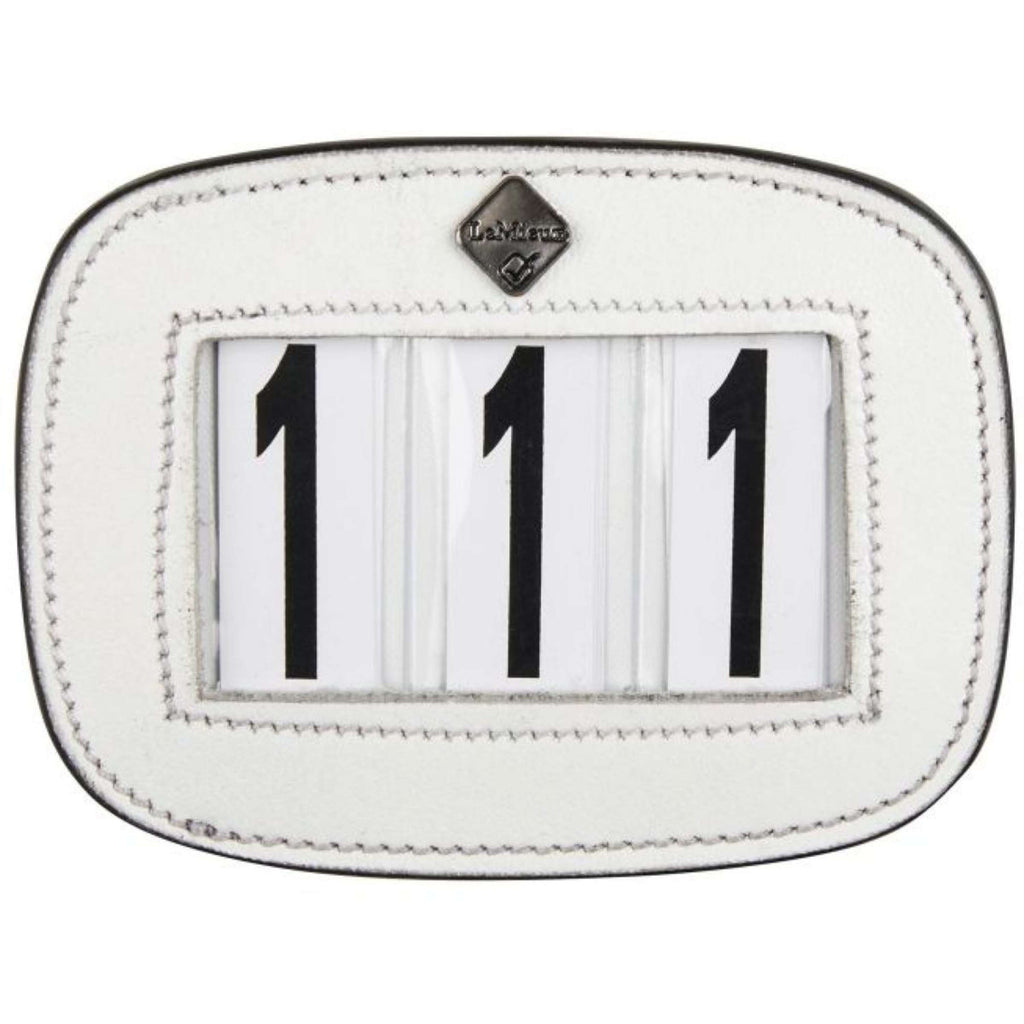LeMieux Numeri di Gara Saddle Pad Bianco