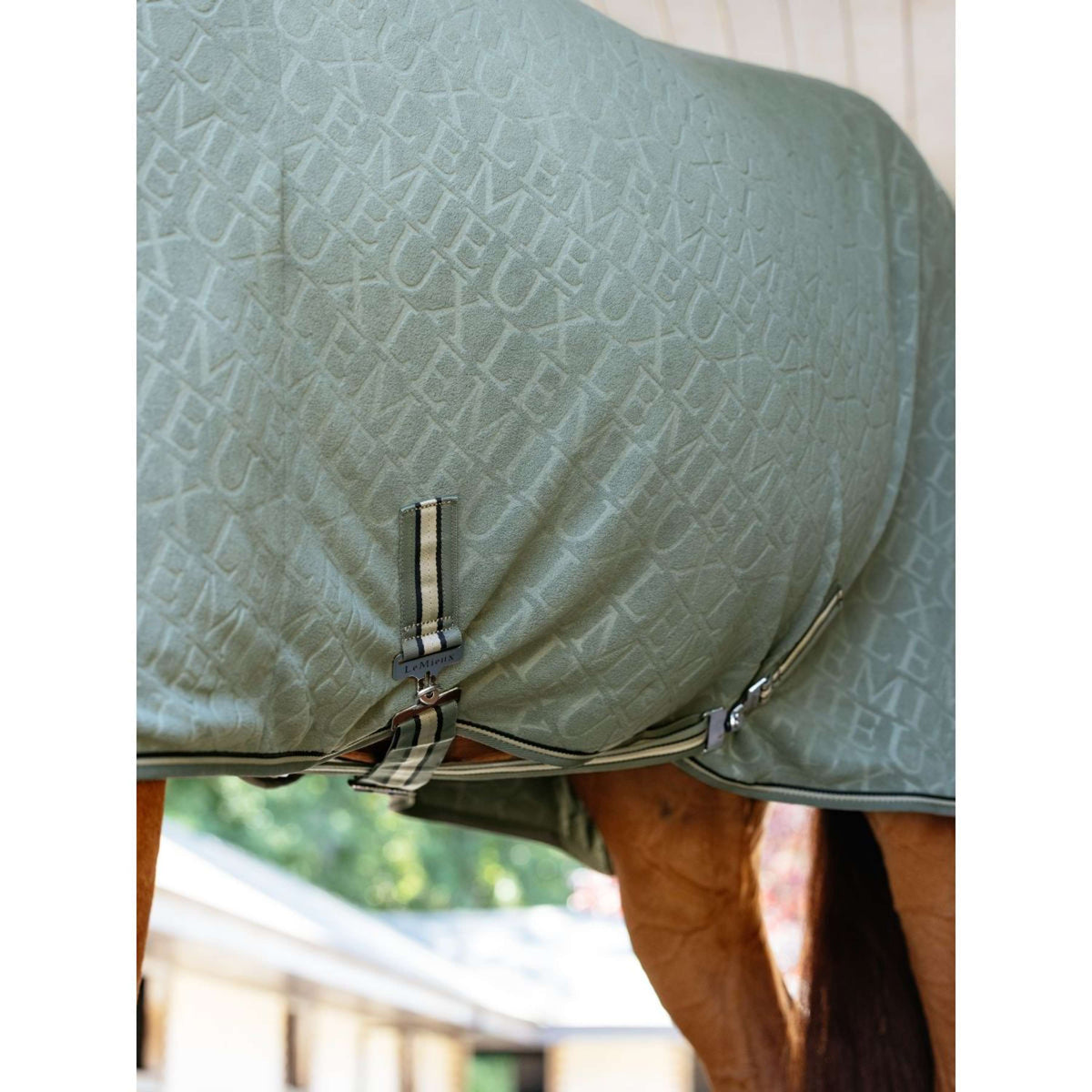 LeMieux Coperta in Pile Arika Monogram Rosemary