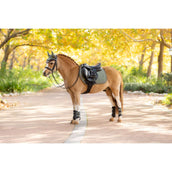LeMieux Sottosella Mini Suede saltando Rosemary