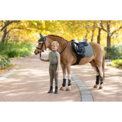 LeMieux Sottosella Mini Suede saltando Rosemary