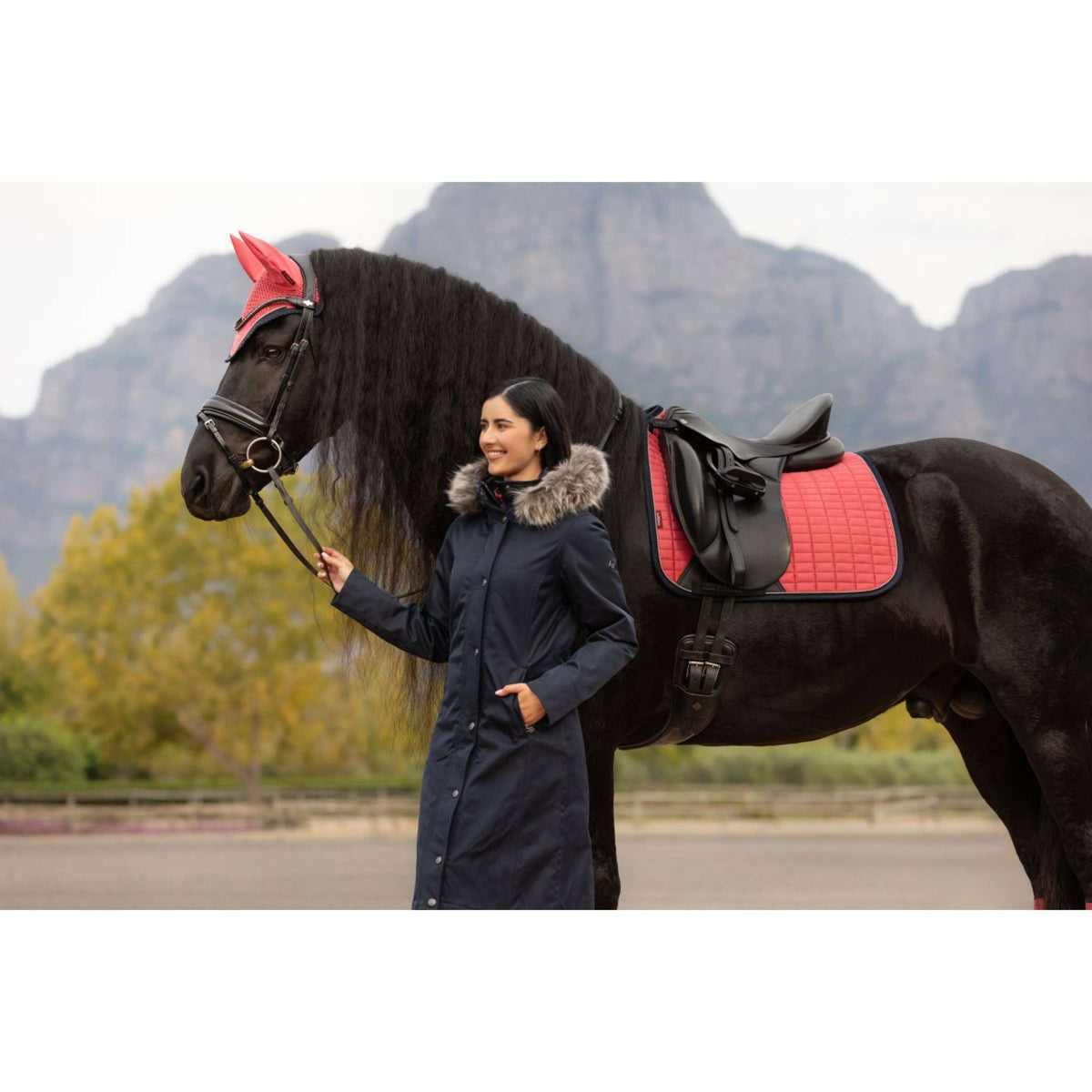 LeMieux Sottosella Suede Dressage Cranberry
