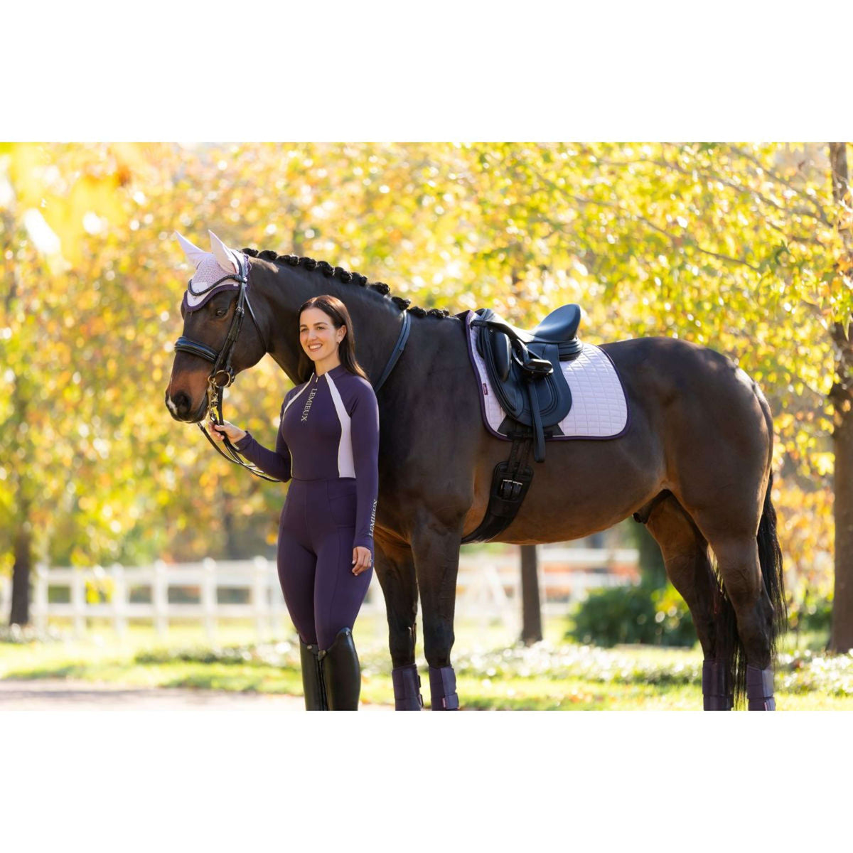 LeMieux Sottosella Suede Dressage Lilla