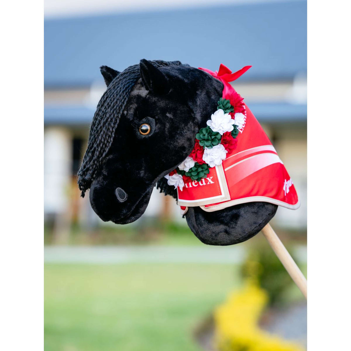 LeMieux Cavallo da hobby Flower Sash Rosso