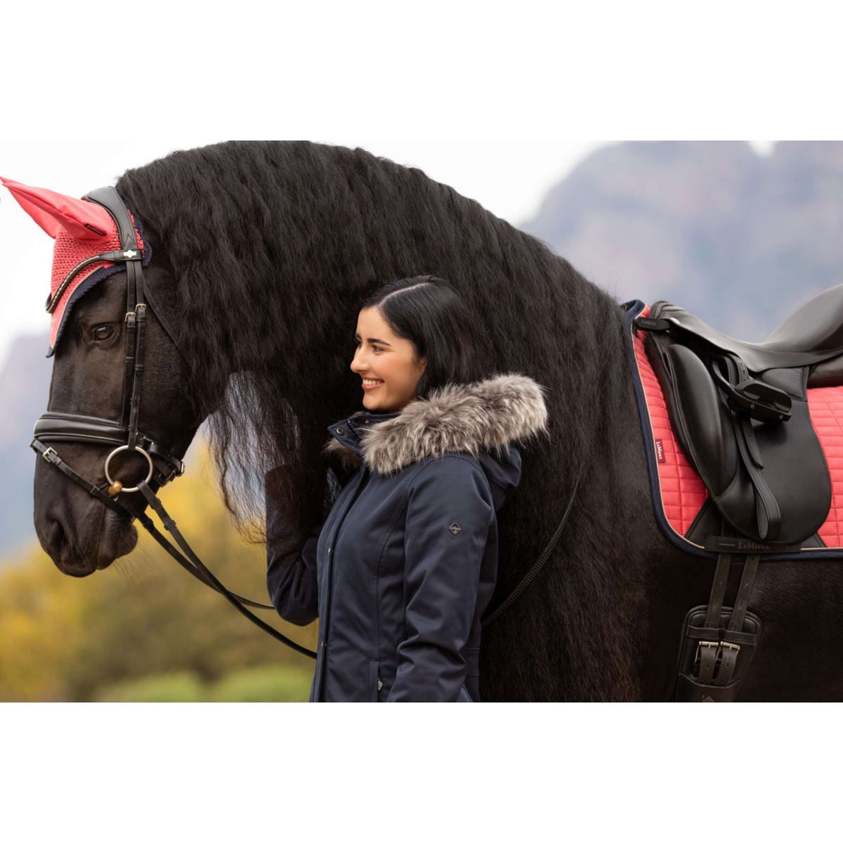 LeMieux Giacca Anya Waterproof Lungo Navy