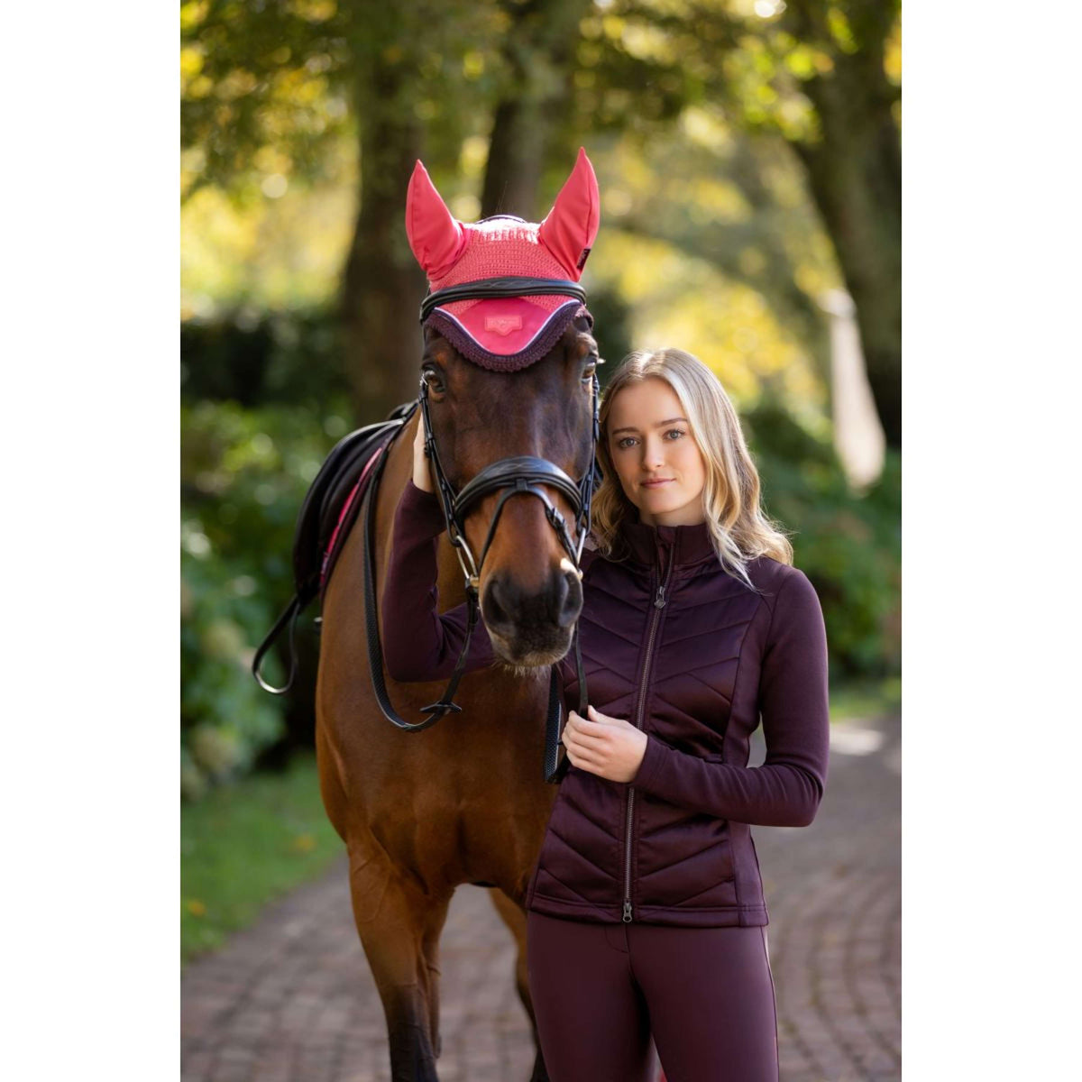 LeMieux Felpa con cappuccio e zip Dynamique Damson