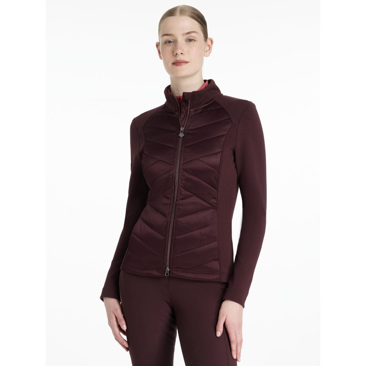 LeMieux Felpa con cappuccio e zip Dynamique Damson