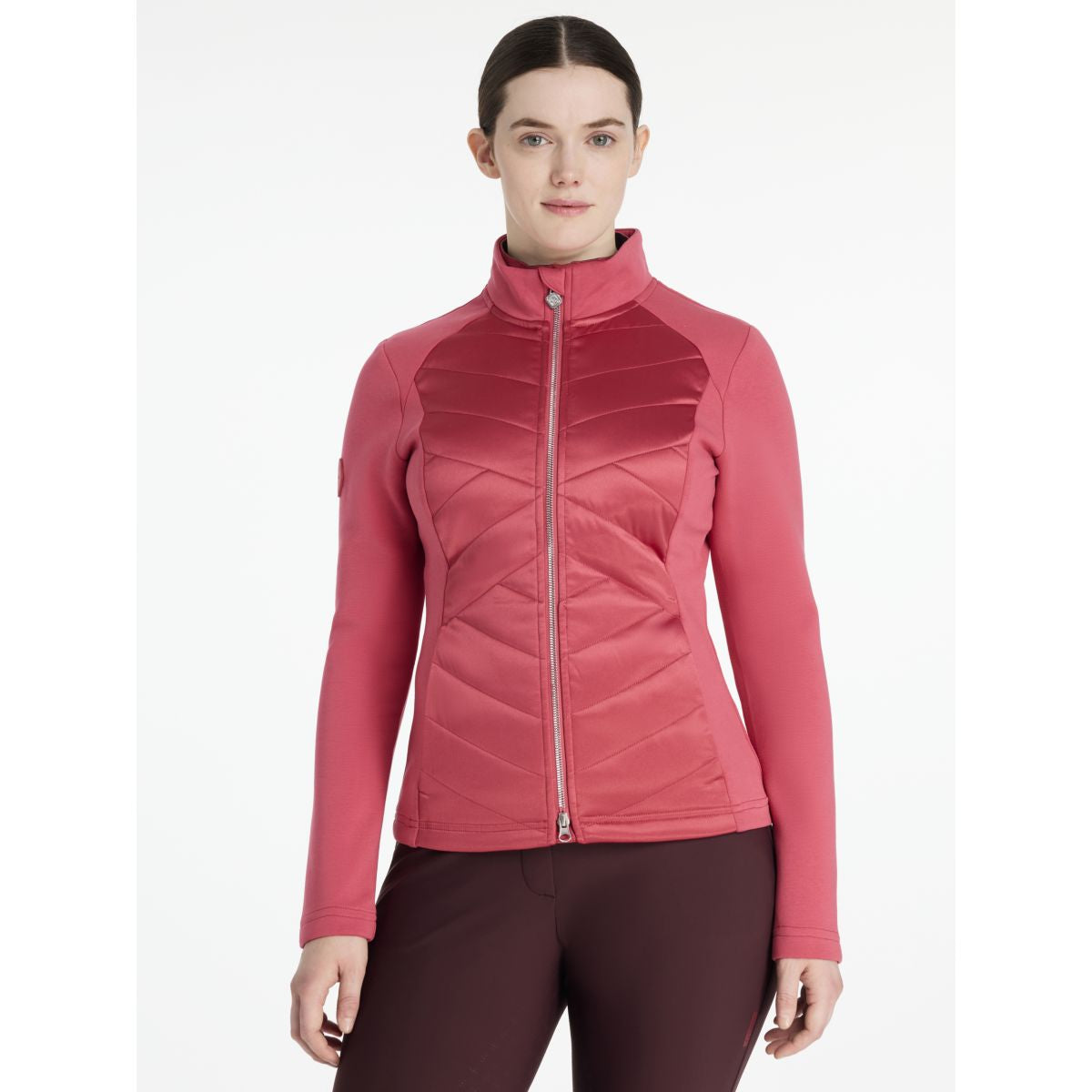 LeMieux Felpa con cappuccio e zip Dynamique Cranberry