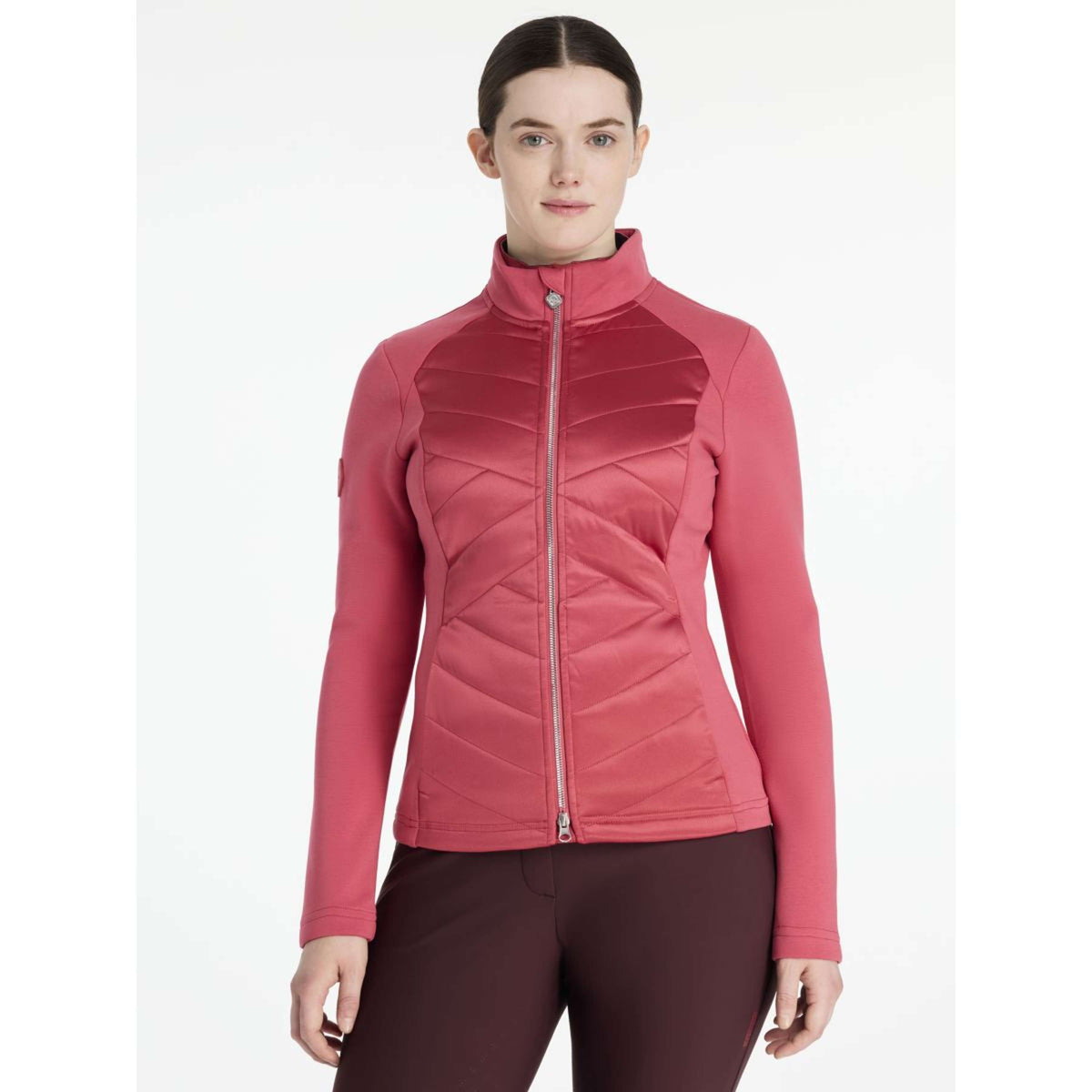 LeMieux Felpa con cappuccio e zip Dynamique Cranberry