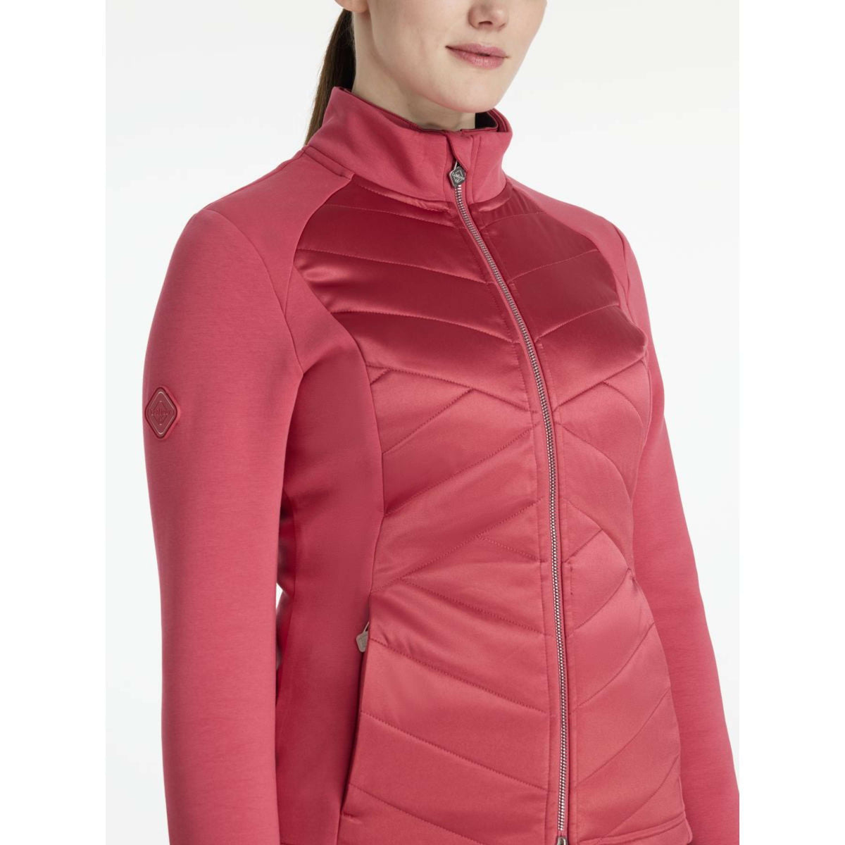 LeMieux Felpa con cappuccio e zip Dynamique Cranberry