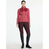 LeMieux Felpa con cappuccio e zip Dynamique Cranberry