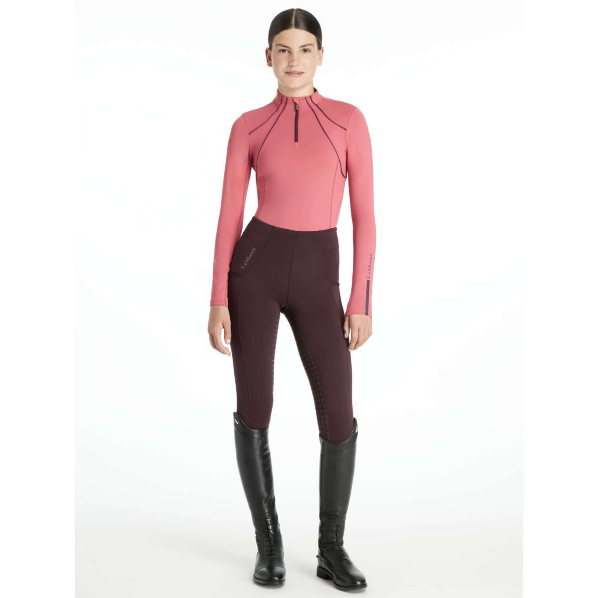 LeMieux Strato di base Young Rider Mia Mesh Cranberry